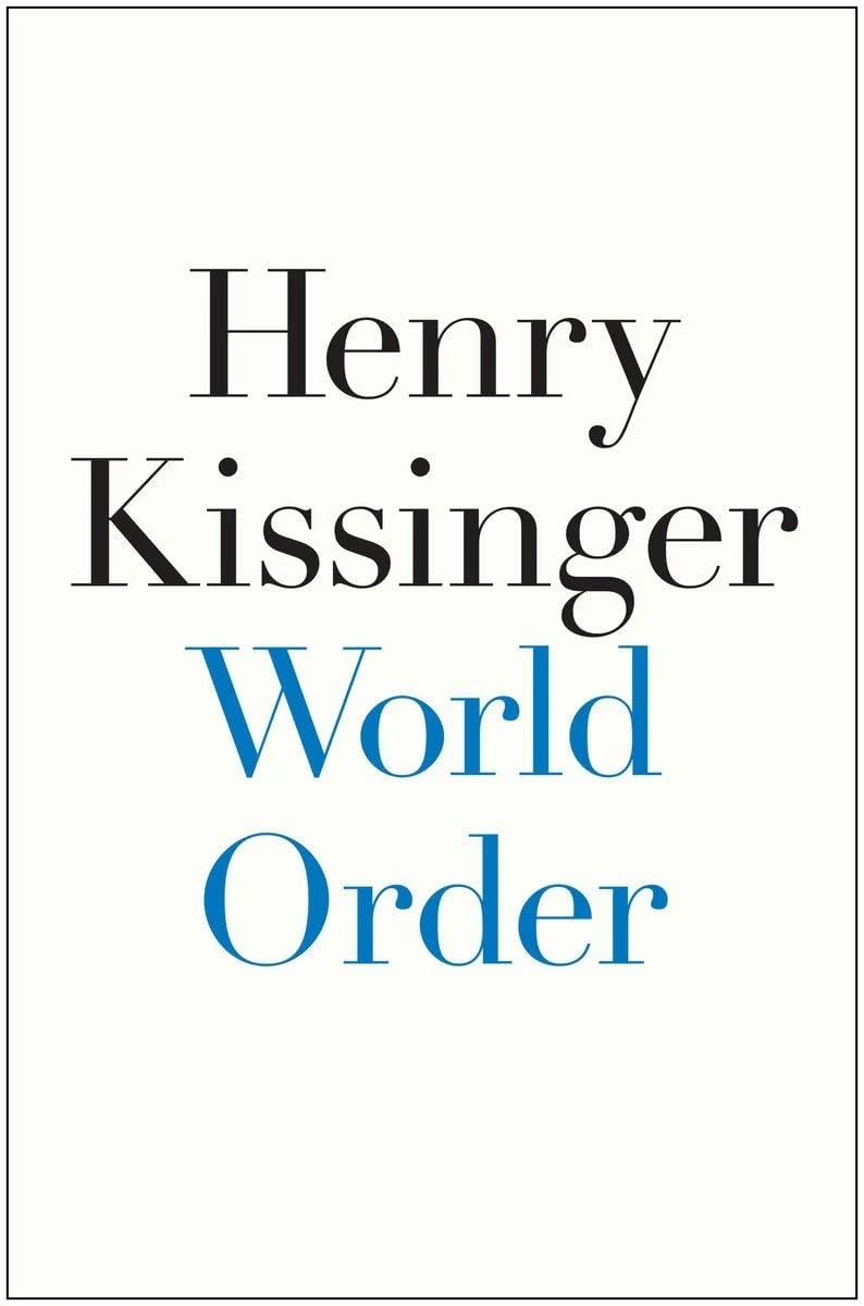 Book cover of World Order by Henry Kissinger